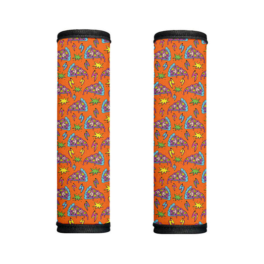 Trippy Pizza Pattern Print Handle Covers