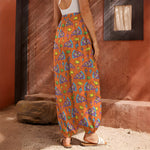 Trippy Pizza Pattern Print Harem Pants