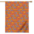 Trippy Pizza Pattern Print House Flag