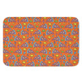 Trippy Pizza Pattern Print Indoor Door Mat
