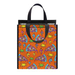 Trippy Pizza Pattern Print Insulated Lunch Tote