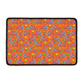 Trippy Pizza Pattern Print Kitchen Mat