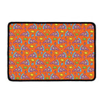 Trippy Pizza Pattern Print Kitchen Mat