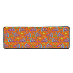 Trippy Pizza Pattern Print Long Kitchen Mat