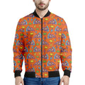 Trippy Pizza Pattern Print Men's Bomber Jacket