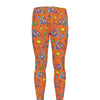 Trippy Pizza Pattern Print Men's leggings