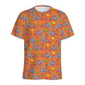 Trippy Pizza Pattern Print Men's Athletic T-Shirt
