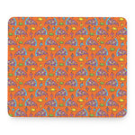 Trippy Pizza Pattern Print Mouse Pad