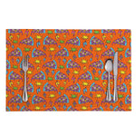 Trippy Pizza Pattern Print Placemat