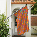 Trippy Pizza Pattern Print Polyester Flag