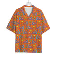 Trippy Pizza Pattern Print Rayon Hawaiian Shirt