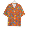 Trippy Pizza Pattern Print Rayon Hawaiian Shirt