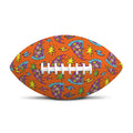 Trippy Pizza Pattern Print Rugby Ball