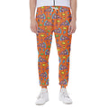Trippy Pizza Pattern Print Joggers