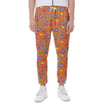 Trippy Pizza Pattern Print Scuba Joggers