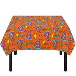 Trippy Pizza Pattern Print Tablecloth