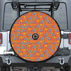 Trippy Pizza Pattern Print Tire Cover With Camera Hole