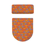 Trippy Pizza Pattern Print Toilet Lid And Tank Cover Set