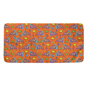 Trippy Pizza Pattern Print Towel