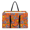 Trippy Pizza Pattern Print Utility Tote Bag