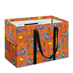 Trippy Pizza Pattern Print Utility Tote Bag