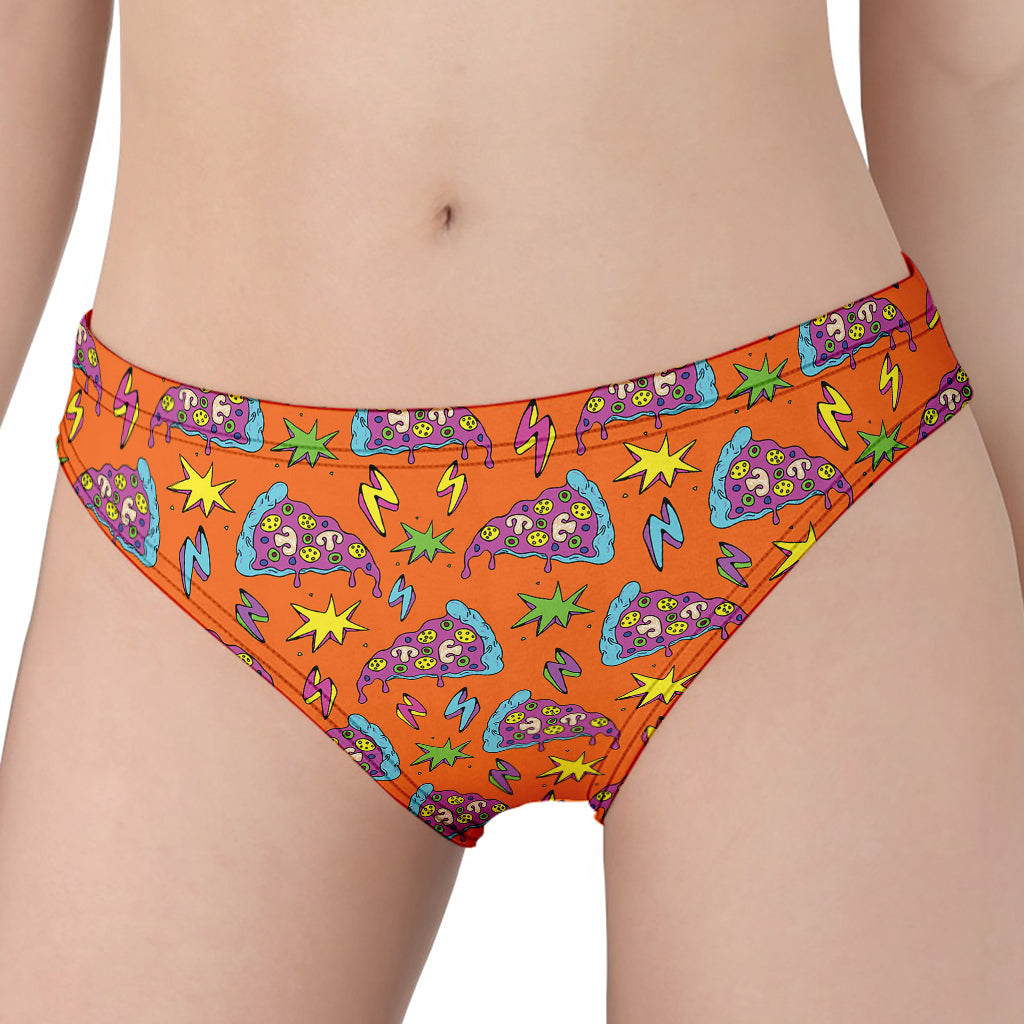 Trippy Pizza Pattern Print Women's Panties