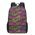 Trippy Psychedelic Leopard Print 17 Inch Backpack