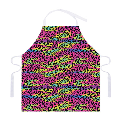 Trippy Psychedelic Leopard Print Adjustable Apron