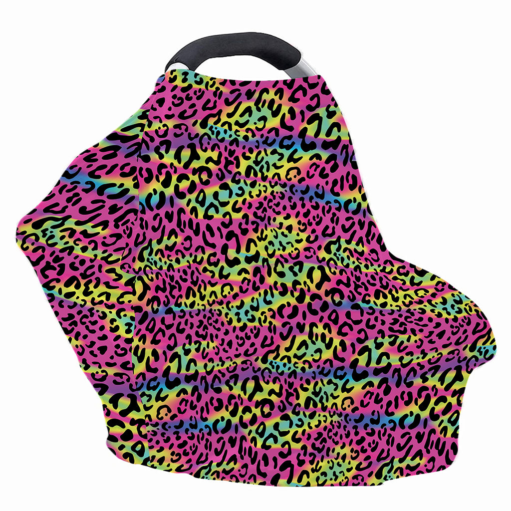 Trippy Psychedelic Leopard Print Baby Seat Cover