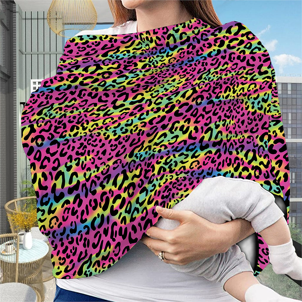 Trippy Psychedelic Leopard Print Baby Seat Cover