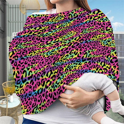 Trippy Psychedelic Leopard Print Baby Seat Cover