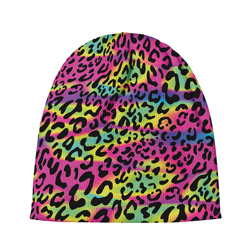 Trippy Psychedelic Leopard Print Beanie