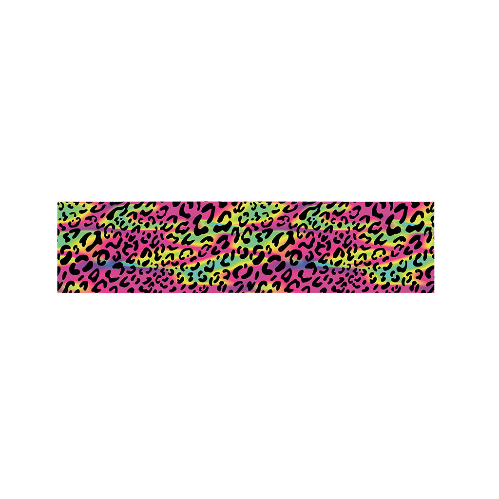 Trippy Psychedelic Leopard Print Bed Runner