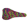 Trippy Psychedelic Leopard Print Bicycle Seat Cover