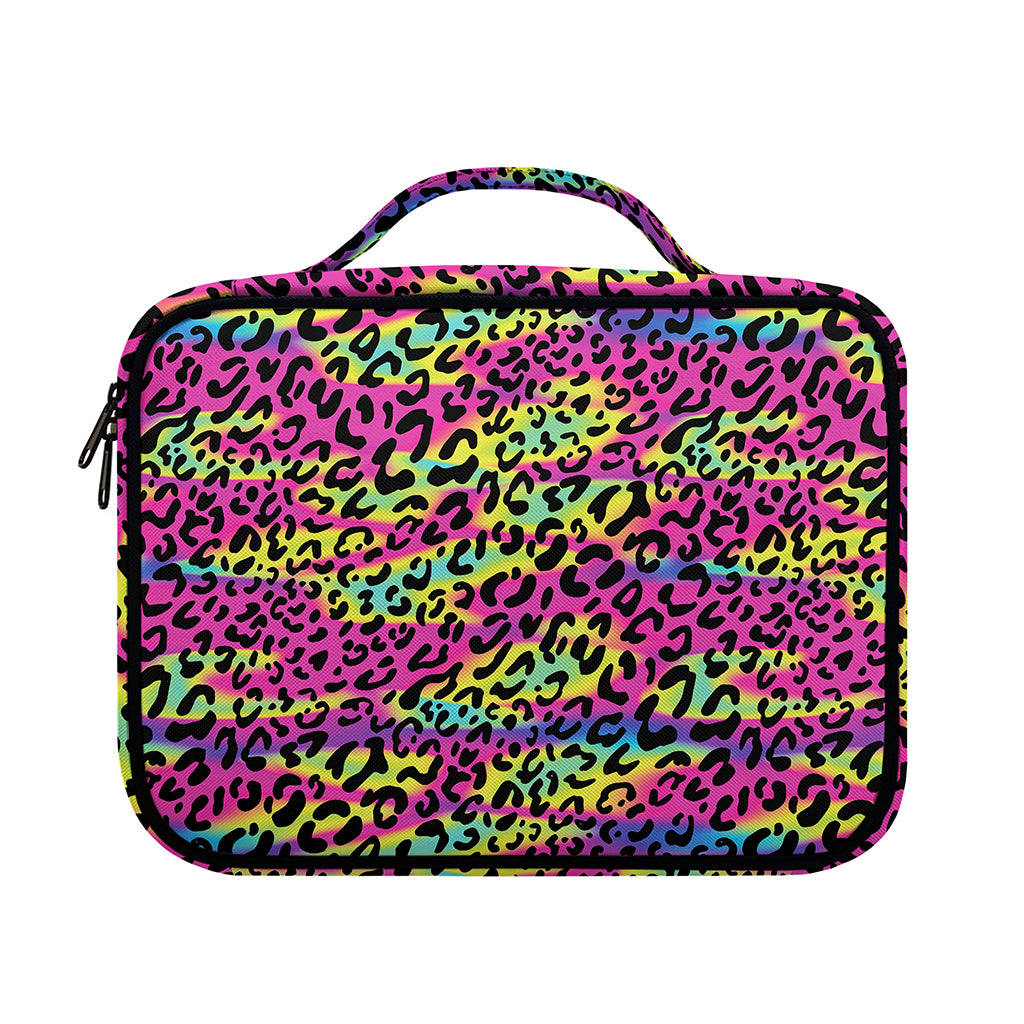 Trippy Psychedelic Leopard Print Briefcase Bible Bag