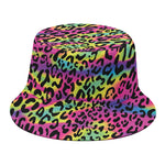 Trippy Psychedelic Leopard Print Bucket Hat