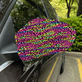 Trippy Psychedelic Leopard Print Car Side Mirror Covers