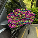 Trippy Psychedelic Leopard Print Car Side Mirror Covers