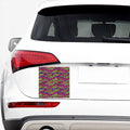 Trippy Psychedelic Leopard Print Car Sticker