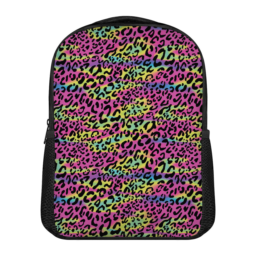 Trippy Psychedelic Leopard Print Casual Backpack