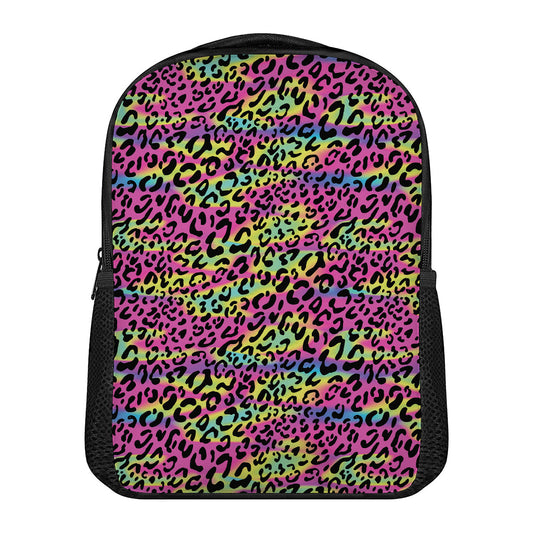 Trippy Psychedelic Leopard Print Casual Backpack