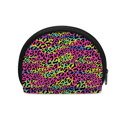 Trippy Psychedelic Leopard Print Coin Purse