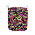 Trippy Psychedelic Leopard Print Collapsible Laundry Basket
