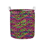 Trippy Psychedelic Leopard Print Collapsible Laundry Basket