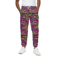 Trippy Psychedelic Leopard Print Cotton Sweatpants