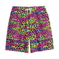 Trippy Psychedelic Leopard Print Cotton Shorts