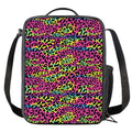 Trippy Psychedelic Leopard Print Crossbody Lunch Bag