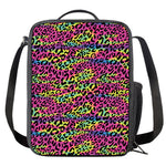 Trippy Psychedelic Leopard Print Crossbody Lunch Bag