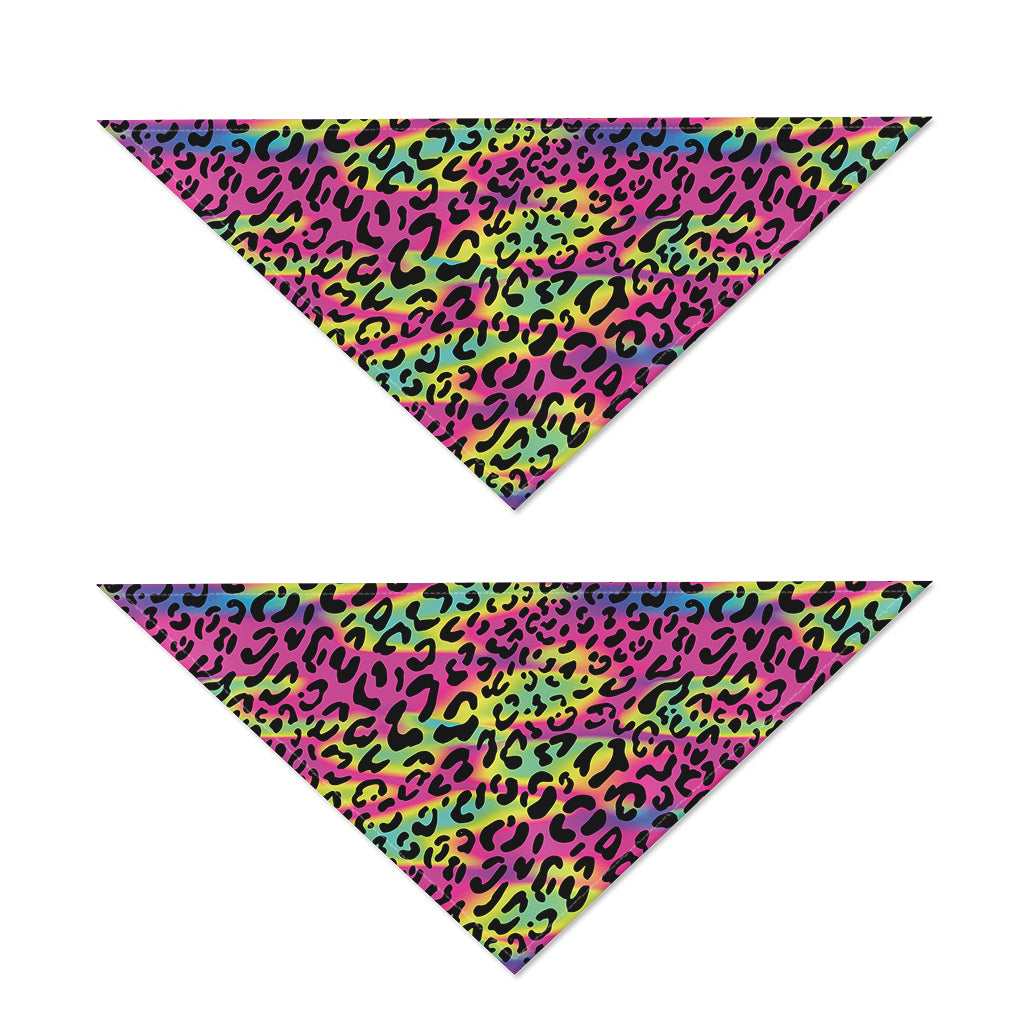 Trippy Psychedelic Leopard Print Dog Bandana