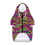 Trippy Psychedelic Leopard Print Dog Zip Up Hoodie